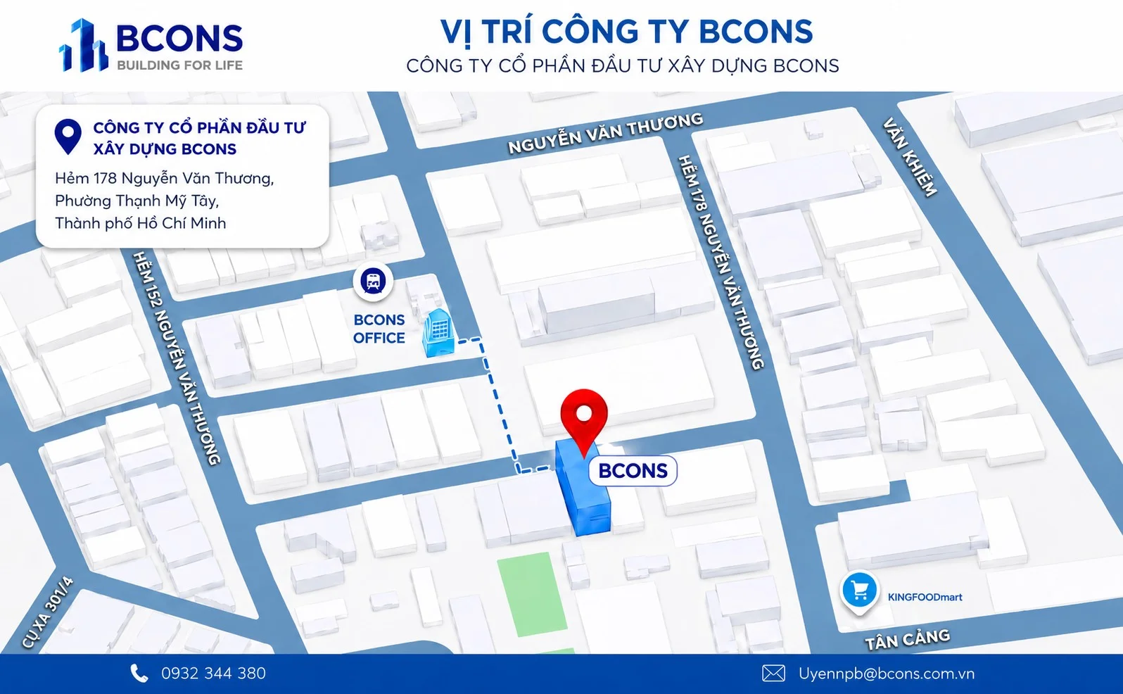 Vị trí dự án Văn phòng kết hợp nhà ở gia đình Bcons Tower III